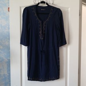 Anthropologie ELLA MOSS NAVY DRESS